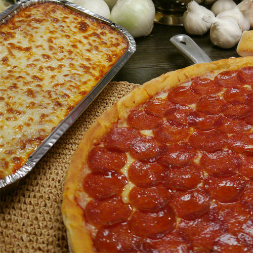Lasagne and pizza combo package